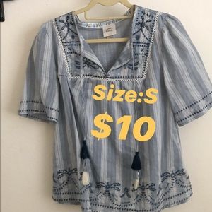 Linen babydoll Blouse